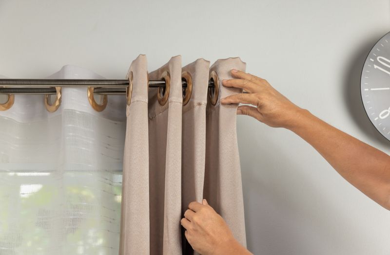 Installing Curtain Rods in Spring